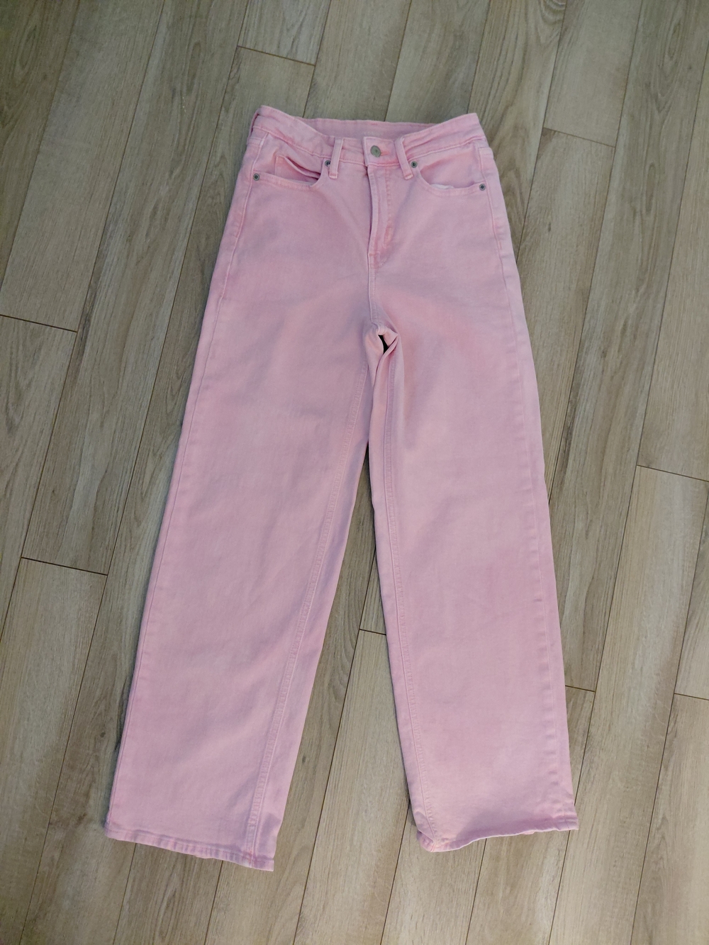 Old Navy Women’s High-Rise Pink Wide-Leg Jeans